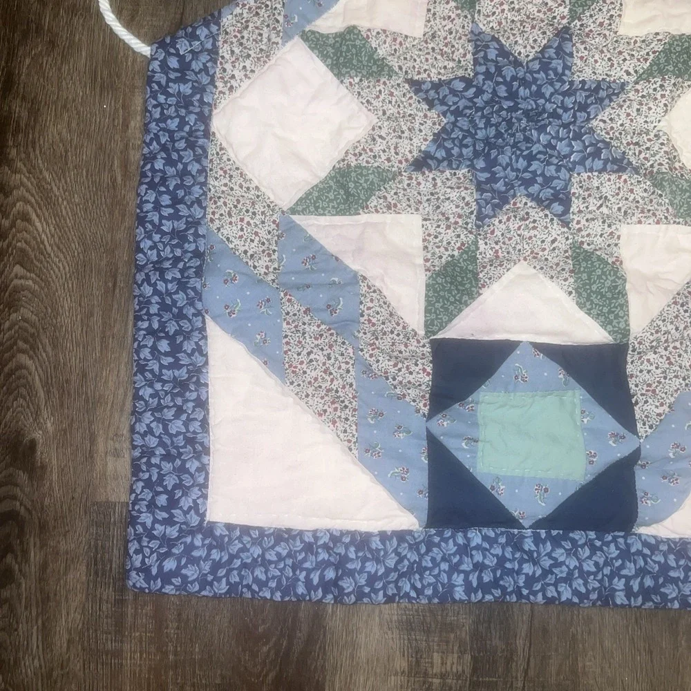 Quilted Kitchen Apron Blue Color Adult